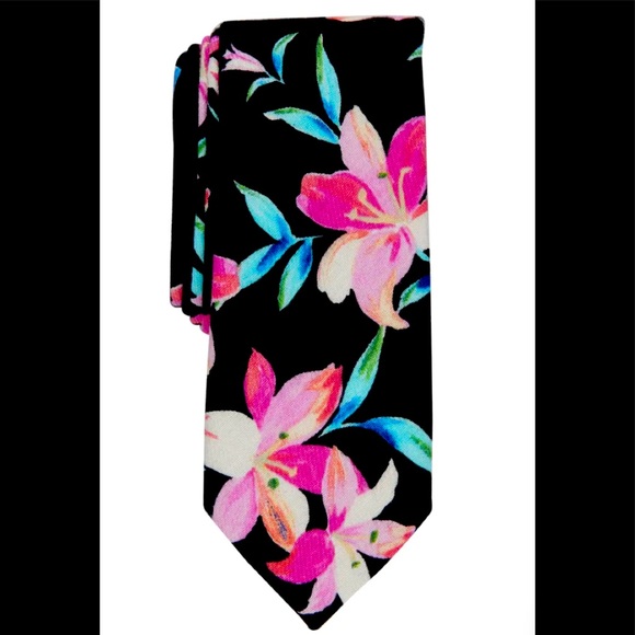 Penguin Brand Floral Tie NWOT - Picture 1 of 2